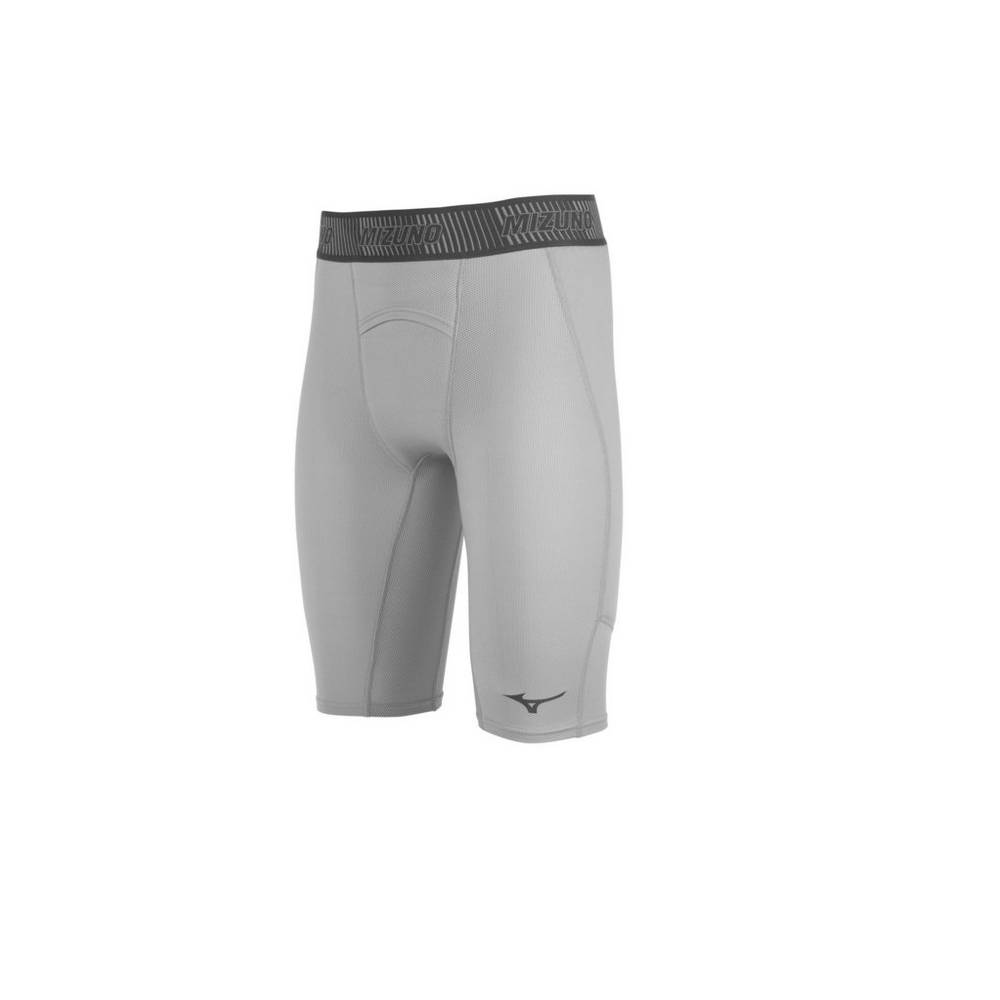 Mens Mizuno Aero Vent Padded Sliding Baseball Shorts Grey Philippines (YESOVN014)